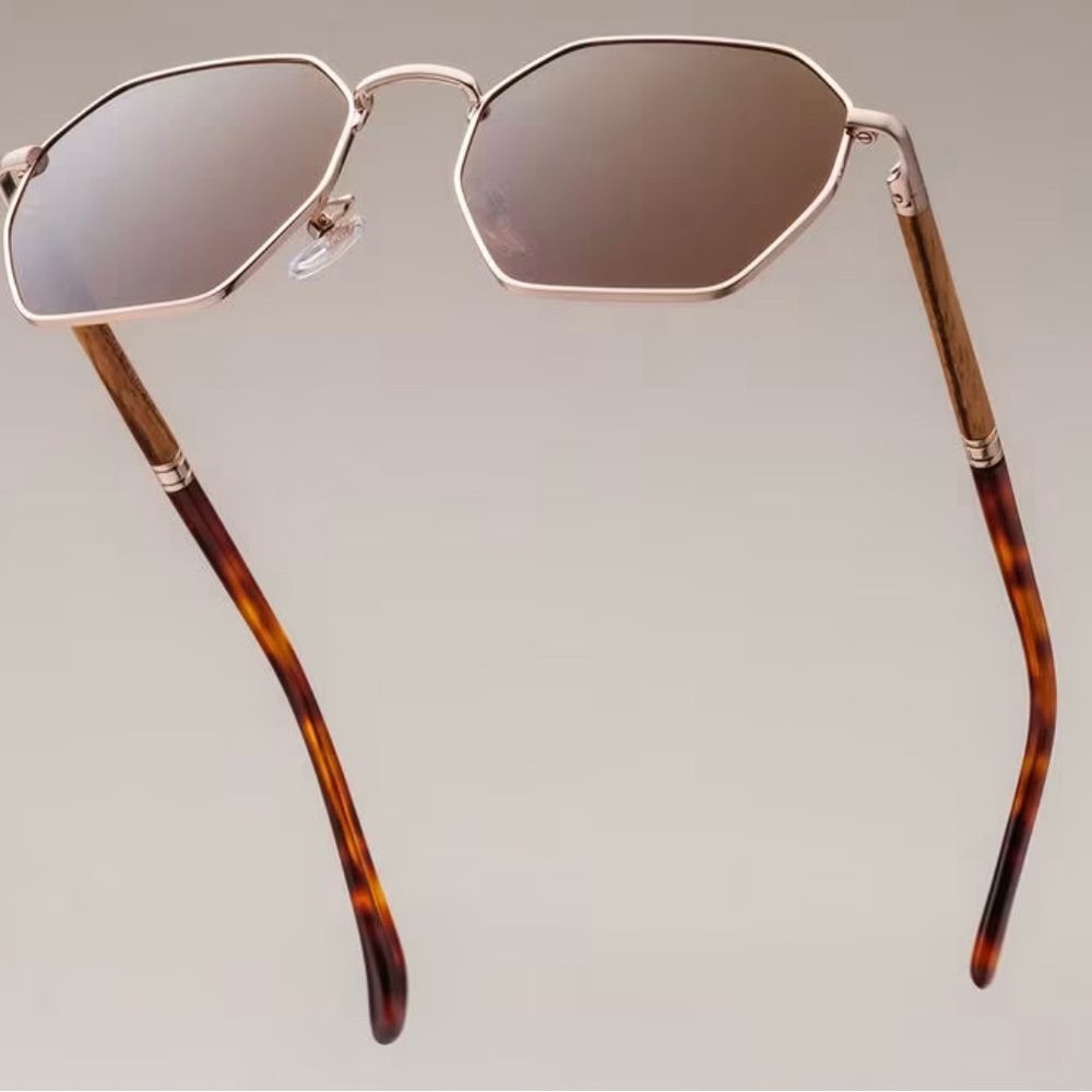 HOLZKERN THE MAGICAL ZEBRAWOOD & GOLD polarized sunglasses